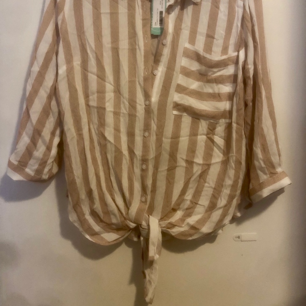 Tie front shirt